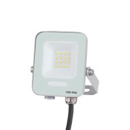 Προβολέας led smd 10W 160-265V λευκό χρώμα με ενδιάμεσο φως 4000K 1200lm plus στεγανός IP66