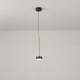 Μοντέρνο κρεμαστό φωτιστικό μονόφωτο LED 10W θερμό φως 3000K 600lm μαύρο-χρυσό χρώμα Μοντέρνο κρεμαστό φωτιστικό μονόφωτο LED 10W θερμό φως 3000K 600lm μαύρο-χρυσό χρώμα