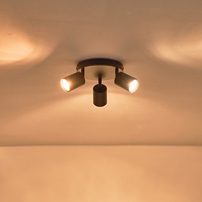 Σποτ μεταλλικό 3φωτο με ντουί 3XGU10 Max 7W Φ180X135mm μαύρο χρώμα ARTE ILLUMINA OLYMP Σποτ μεταλλικό 3φωτο με ντουί 3XGU10 Max 7W Φ180X135mm μαύρο χρώμα ARTE ILLUMINA OLYMP
