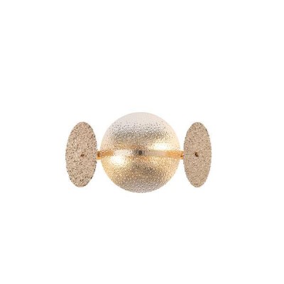 Απλίκα τοίχου GLOW με ντουί 2xE14 max 40W 160x330x180mm χρυσό χρώμα ARTE ILLUMINA Απλίκα τοίχου GLOW με ντουί 2xE14 max 40W 160x330x180mm χρυσό χρώμα ARTE ILLUMINA
