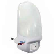 Φωτάκι νυκτός γωνία 1W με 5 led θερμό λευκό φως & διακόπτη Φωτάκι νυκτός γωνία 1W με 5 led θερμό λευκό φως & διακόπτη