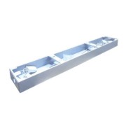 Φωτιστικό σκαφάκι κενό για 1 λάμπα LED T8 120cm χωρίς ανταυγαστήρα με τροφοδοσία στα 2 άκρα