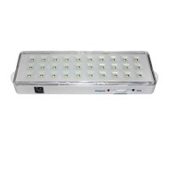 Φωτιστικό ασφαλείας με 30led & μπαταρία Li-ion 3.7V 2.0Ah 4000k λευκό φως αυτονομίας έως 6 ώρες