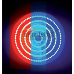 Σποτ πισίνας LED επίτοιχο στρόγγυλο Φ23cm 18W 12V RGB εναλλαγής χρωμάτων στεγανό IP68
