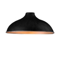Διακοσμητική σκιάδα μεταλλική Φ36x22cm μαύρη σειρά Σύρος