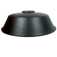 Διακοσμητική σκιάδα μεταλλική Φ36x25cm μαύρη σειρά Σύρος