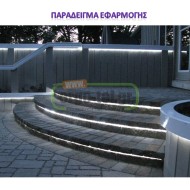 Φωτοσωλήνας led πλακέ διάφανος ψυχρό φως 230V 36led/m 3W/m για κρυφό φωτισμό ντιμαριζόμενος Φωτοσωλήνας led πλακέ διάφανος ψυχρό φως 230V 36led/m 3W/m για κρυφό φωτισμό ντιμαριζόμενος