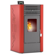 Σόμπα αερόθερμη Pellet GSP 10Kw από πυρίμαχο κεραμικό κρύσταλλο αντοχής 750°C για χώρους έως 80m²
