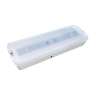 Φωτιτικό ασφαλείας LED επίτοιχο 2W 230V TEST BUTTON 100lm ψυχρό λευκό φως 6000k με αυτονομία 3h