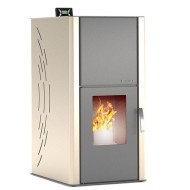 Σόμπα pellet υδραυλική εσωτερικού χώρου IDRO GSP 33Kw από πυρίμαχο κρύσταλλο για χώρους έως 260m²