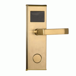Ηλεκτρονική κλειδαριά FL-0106GT Gold για δωμάτια ξενοδοχείων τεχνολογίας RF TEMIC