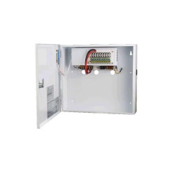 Backup εξωτερικό τροφοδοτικό 12V/10A ZEATWO σε μεταλλικό κουτί για συστήματα cctv ART-ZTP 12-10/9ch με ρυθμιζόμενη τάση 
