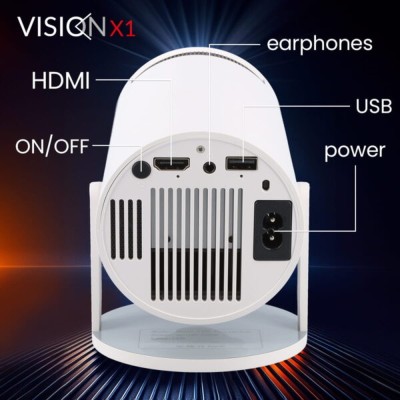 Βιντεοπροβολέας Opticum VISION X1 HD 720p 180 ANSI με WiFi 6, Bluetooth 5.0, υποστήριξη 4K και αυτόματη διόρθωση Keystone Βιντεοπροβολέας Opticum VISION X1 HD 720p 180 ANSI με WiFi 6, Bluetooth 5.0, υποστήριξη 4K και αυτόματη διόρθωση Keystone