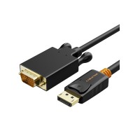 Καλώδιο CABLETIME Displayport σε VGA AV585, 1080p, 3m, μαύρο