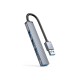 ORICO USB hub AH-A13, 4x θυρών, USB 3.0, 5Gbps, USB σύνδεση, γκρι