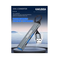KAKUSIGA USB hub KSC-1416, 4x θυρών, USB 3.0, 5Gbps, USB σύνδεση, γκρι