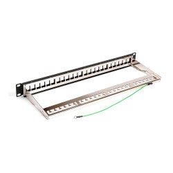 Patch panel POWERTECH NETW-0013 για rack 24-port 1U με εξαρτήματα στήριξης