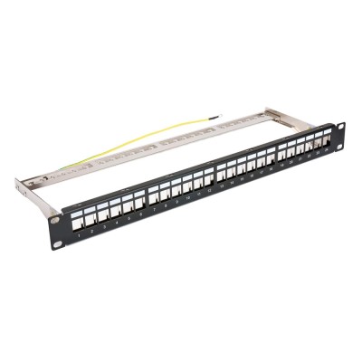 Patch panel POWERTECH NETW-0013 για rack 24-port 1U με εξαρτήματα στήριξης
