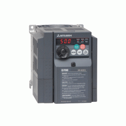 Inverter ρυθμιστής στροφών FR-D720S-042SC-EC 0,75KW μονοφασικός με ελεγχόμενη επιβράδυνση  αυτορύθμιση και emergency stop