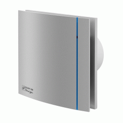 Εξαεριστήρας μπάνιου SILENT DESIGN 200 CHZ S&P 16W 175m³/h Φ116 ασημί 35db με φωτεινή ένδειξη λειτουργίας