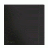 Εξαεριστήρας μπάνιου SILENT DESIGN 200 CZ μαύρο χρώμα Φ116 με χαμηλή στάθμη θορύβου και αντικραδασμική τεχνολογία