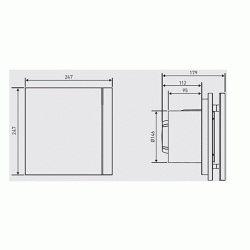 Εξαεριστήρας μπάνιου S&P 29w SILENT DESIGN 300 CHZ Φ150 με ρυθμιζόμενο υγροστάτη και χρονοδιακόπτη 1-30min