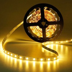 Ταινία LED 5m 12VDC 14.4W/m 2835 138LED/m με θερμό χρώμα φωτός 3000K IP20 κατάλληλη για εσωτερικό χώρο