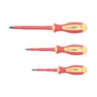 Κατσαβίδι VDE 1000V HOBO (*) PZ 3x150 04003 C1 με μαγνητική μύτη και μαύρο φινίρισμα