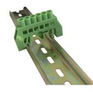 Μπαράκι γείωσης πλαστικό μονωμένο 6x9 XG040 4P με δυνατότητα στήριξης και σε ράγα Ω