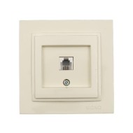 Πρίζα τηλεφώνου RJ11623JK κρεμ Mono Electric σειρά Despina