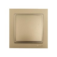 Διακόπτης μεσαίος αλέ-ρετούρ A/R Mono Electric τιτάνιο σειρά Despina Metallic
