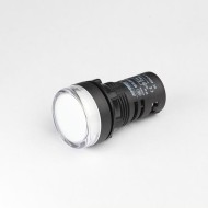 Ενδεικτική λυχνία με led πόρτας πίνακος 380V AC Φ22mm pure white IP65 τύπος AD22-22W Xindali