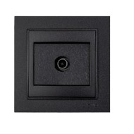Πρίζα TV τερματική Mono Electric γραφίτης σειρά Despina Metallic