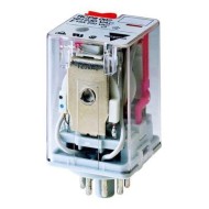 Ρελέ τύπου λυχνίας 10A GAVAZZI RCP8002 2C/O 230V AC 8 ΠΟΔΙΩΝ με κλειδί συγκράτησης & LED CARLO