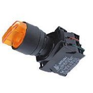 Διακόπτης περιστροφικός SDL16-EKL241 με LED εντολής 0-1 Φ22 φωτιζόμενος κόκκινος ESSEN