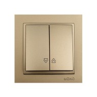 Μπουτόν ρολών Mono Electric σειρά Despina Metallic τιτάνιο