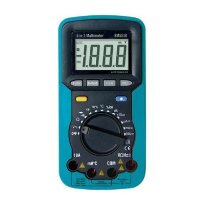 Ψηφιακό πολύμετρο EM5510 5 σε 1 με έλεχγο θερμοκρασίας - υγρασίας & φωτεινότητας