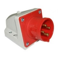 Βιομηχανικός ρευματολήπτης τοίχου PCE 524-6 4x32A (αρσενικό) τριφασικός 400V με IP44
