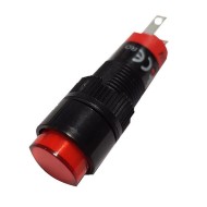 Ενδεικτική λυχνία led LAS3F-DR πόρτας πίνακος 230VAC Φ10mm κόκκινη Xindali