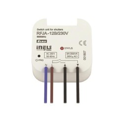Ασύρματος δέκτης ELKO RFJA-12B/230V ελέγχου ρολών-γκαραζόπορτας εμβέλεια 100m & 2εξοδοι