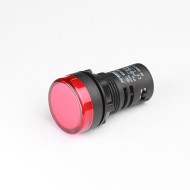 Ενδεικτική λυχνία με LED πόρτας πίνακος 230V AC Φ22mm κόκκινη IP65 τύπος AD22-22R XINDALI