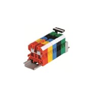 Κλέμμα ράγας έγχρωμη - λευκή 4mm KUT 4 WHITE