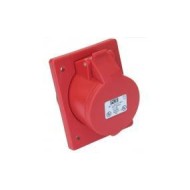 Βιομηχανικός ρευματοδότης πίνακος 4x32A (θηλυκό) τριφασικός 400V με IP44 PCE 424-6