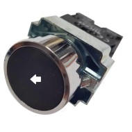 Μπουτόν LAY5 - BA3351 Φ22 3A 240V μαύρο μεταλλικό με ένδειξη