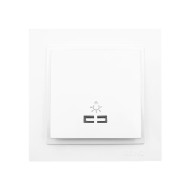 Μπουτόν κλιμακοστασίου φωτιζόμενο λευκό Mono Electric σειρά Despina