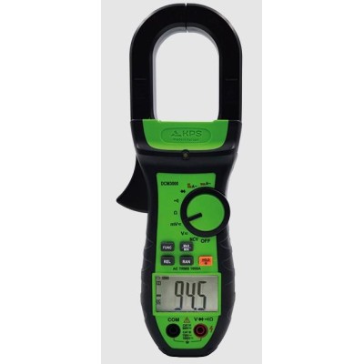 Αμπεροτσιμπίδα ψηφιακή TRUE RMS DCM3000 έως 1000V DC και 750V AC 20 ΜΩ με προστασία υπερφόρτωσης και ένδειξη χαμηλής μπαταρίας