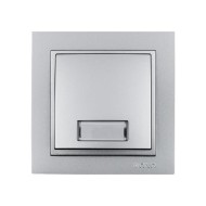 Μπουτόν επιγραφής Mono Electra ασημί Despina Metallic