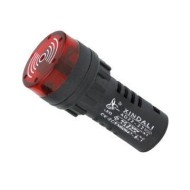 Βομβητής πίνακα BUZZER Φ22 με LED 230VAC 80dB AD22-22MSD