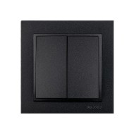 Διακόπτης κομμυτατέρ K/R Mono Electric σειρά Despina Metallic γραφίτης