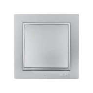 Διακόπτης αλέ-ρετούρ Mono Electric ασημί Despina Metallic